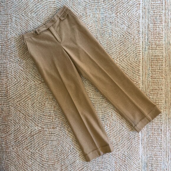 VINTAGE 90s RALPH by Ralph Lauren Wool Wide Leg Trousers Women's Size 8 RARE - Picture 5 of 11